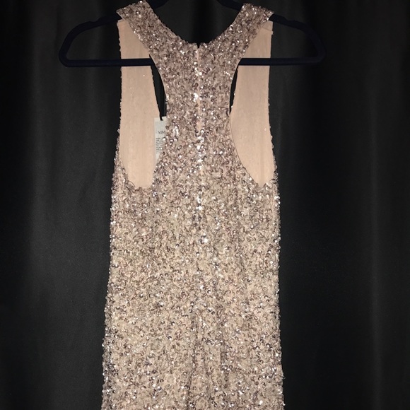 S- MLV LOLITA COTTON CANDY SEQUINS W/SLIT DRESS - Picture 7 of 9